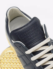 Load image into Gallery viewer, 'Replica' Blue & Gold Leather Trainers